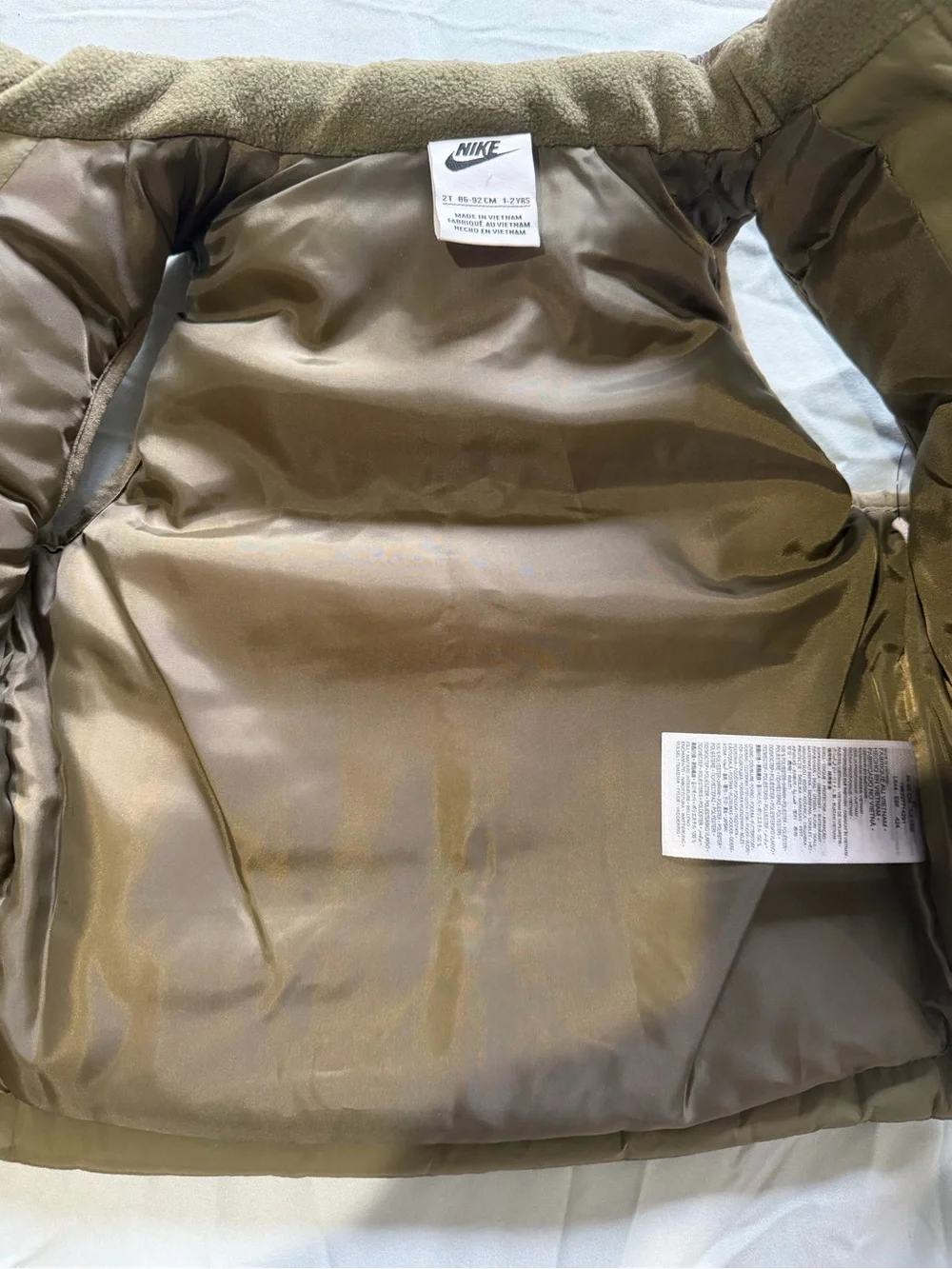 Puffer jacket with Nike tag
